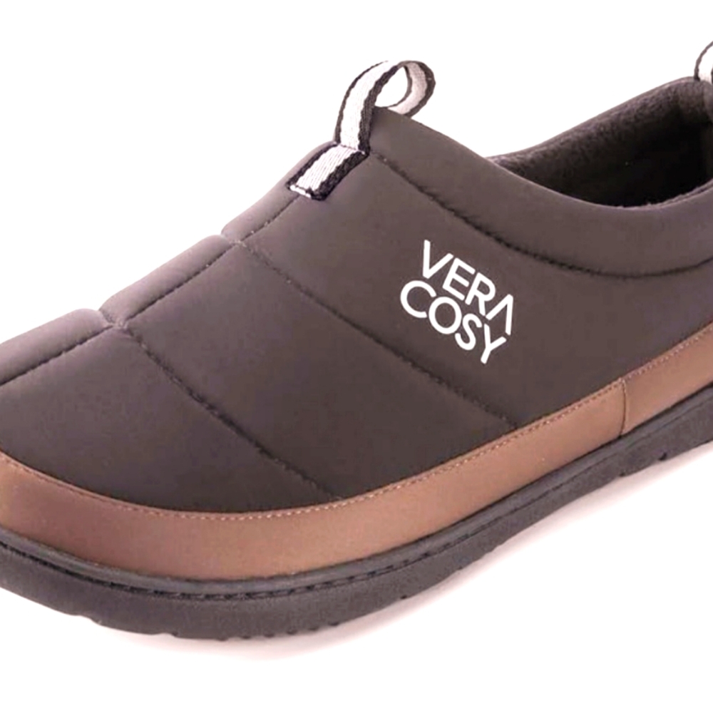 Vera Cosy Men's Brown Slip-On Slippers